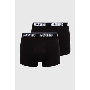 Boxerky Moschino Underwear 2-pak pánske, čierna farba, 241V1A13144406