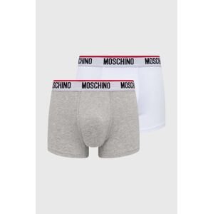 Boxerky Moschino Underwear 2-pak pánske, biela farba, 241V1A13944300