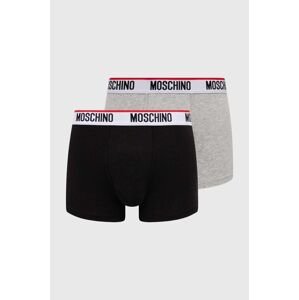 Boxerky Moschino Underwear 2-pak pánske, čierna farba, 241V1A13944300