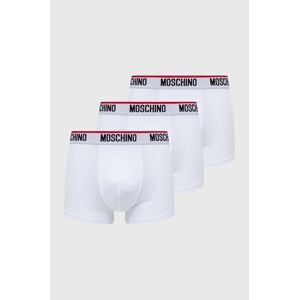 Boxerky Moschino Underwear 3-pak pánske, biela farba, 241V1A13954300
