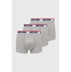 Boxerky Moschino Underwear 3-pak pánske, šedá farba, 241V1A13954300