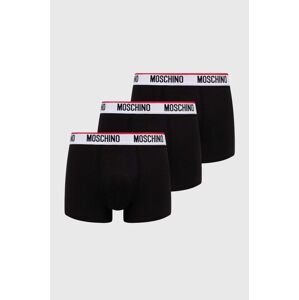 Boxerky Moschino Underwear 3-pak pánske, čierna farba, 241V1A13954300