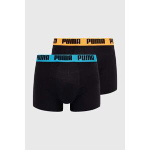 Boxerky Puma 2-pak pánske, čierna farba, 938320