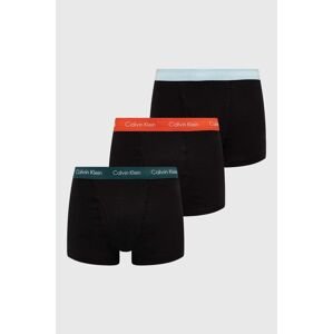 Boxerky Calvin Klein Underwear 3-pak pánske, čierna farba, 000NB2615A