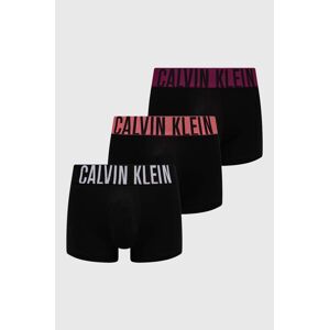 Boxerky Calvin Klein Underwear 3-pak pánske,čierna farba,000NB3775A