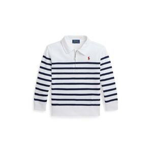 Detská bavlnená mikina Polo Ralph Lauren biela farba, vzorovaná, 322942104001