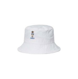 Detský bavlnený klobúk Polo Ralph Lauren biela farba, bavlnený, 323945504001