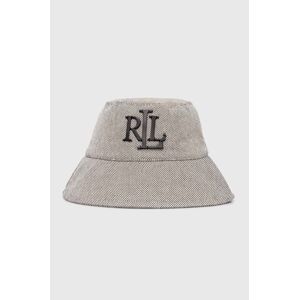 Bavlnený klobúk Lauren Ralph Lauren béžová farba, bavlnený, 454937220