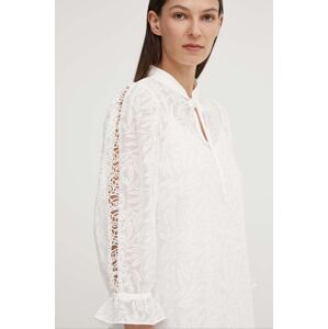 Blúzka Bruuns Bazaar MacluraBBImiras blouse dámska, biela farba, jednofarebná, BBW3995