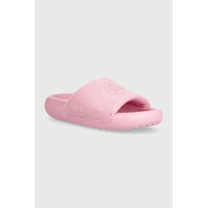 Šľapky Crocs Classic Towel Slide dámske, ružová farba, 209962