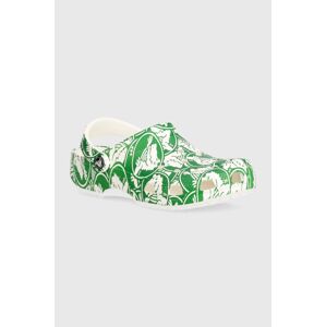 Šľapky Crocs Classic Duke Print Clog dámske, zelená farba, 210003