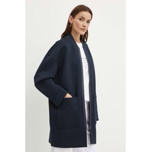 Kabát MAX&Co. dámsky, tmavomodrá farba, prechodný, 2416901012200