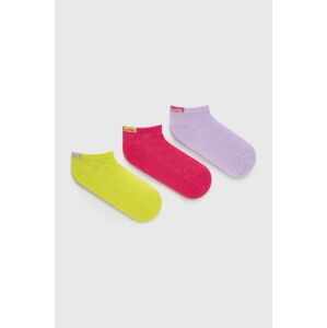 Detské ponožky Fila 3-pak ružová farba