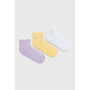 Detské ponožky Fila 3-pak fialová farba