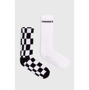Ponožky Converse 2-pak biela farba, E1264A
