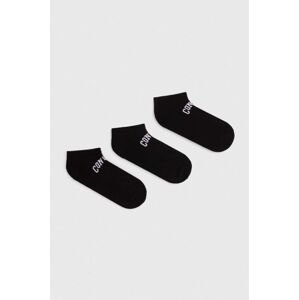 Ponožky Converse 3-pak čierna farba, E1268B