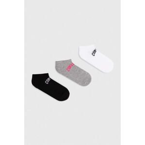 Ponožky Converse 3-pak čierna farba, E1268A