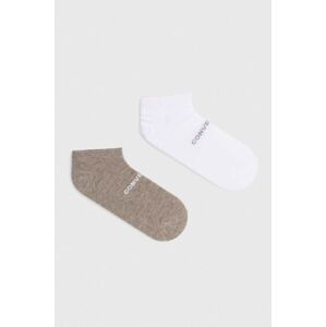 Ponožky Converse 2-pak šedá farba, E1273H