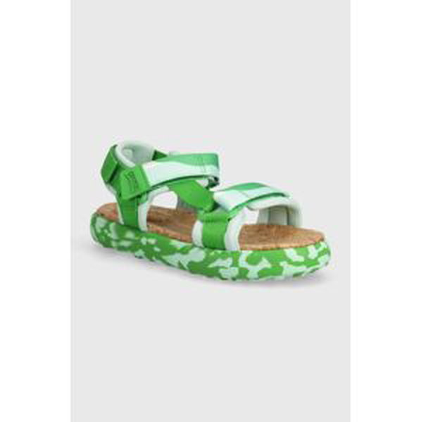 Detské sandále Camper zelená farba