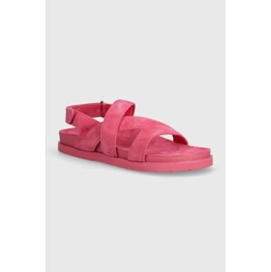 Semišové sandále Gant Mardale dámske, ružová farba, 28503594.G597