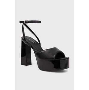 Sandále Armani Exchange čierna farba, XDP052 XV841 00002