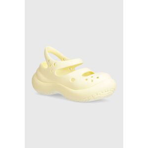 Sandále Crocs Phaedra dámske, béžová farba, na platforme, 209560