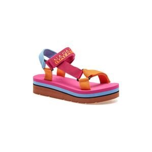 Sandále Napapijri DAHLIA dámske, ružová farba, na platforme, NP0A4I8I.MM1