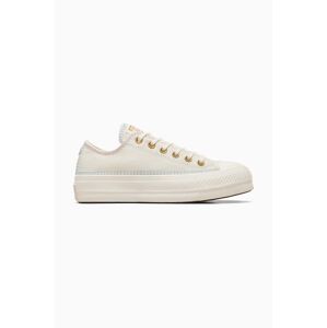 Tenisky Converse Chuck Taylor All Star Lift dámske, biela farba, A08732C