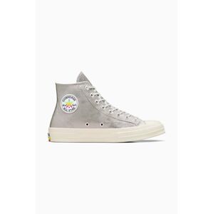 Tenisky Converse Chuck 70 Hi Pride dámske, strieborná farba, A10214C