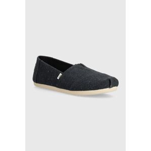 Espadrilky Toms Alpargata tmavomodrá farba, 10019653