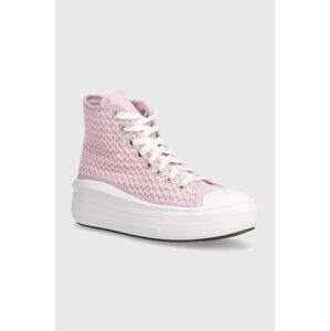 Detské tenisky Converse A07358C ružová farba