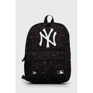 Ruksak New Era AOP NEW YORK YANKEES čierna farba, veľký, vzorovaný, 60503765