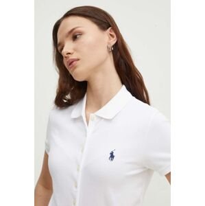 Polo tričko Polo Ralph Lauren dámske, biela farba, 211939272