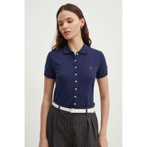 Polo tričko Polo Ralph Lauren dámske, tmavomodrá farba, 211939272