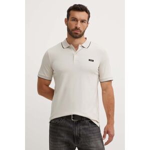 Polo tričko Calvin Klein pánske, čierna farba, jednofarebné, K10K112751