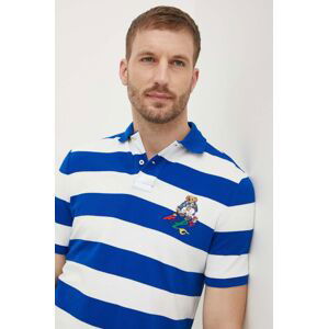 Bavlnené polo tričko Polo Ralph Lauren vzorované, 710926545