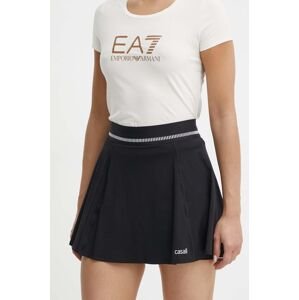 Športová sukňa Casall Court čierna farba, mini, áčkový strih