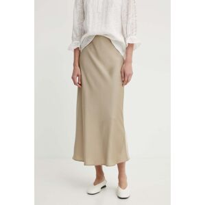 Sukňa Bruuns Bazaar AcaciaBBJoane skirt béžová farba, maxi, rovný strih, BBW3909