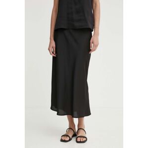 Sukňa Bruuns Bazaar AcaciaBBJoane skirt čierna farba, maxi, rovný strih, BBW3909