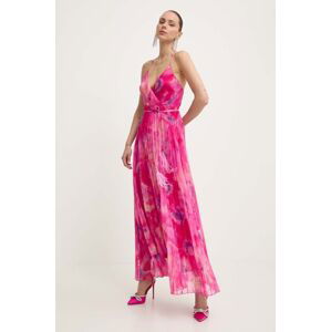 Šaty Liu Jo ružová farba, maxi, áčkový strih