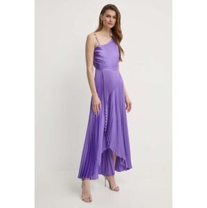 Šaty Liu Jo fialová farba, maxi, áčkový strih