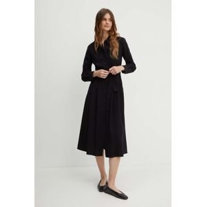 Šaty MAX&Co. čierna farba, midi, áčkový strih, 2416221032200