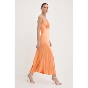 Šaty Marella oranžová farba, maxi, áčkový strih, 2413221502200