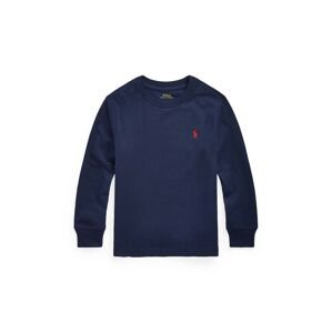 Detský bavlnený sveter Polo Ralph Lauren tmavomodrá farba, tenký, 322843804002
