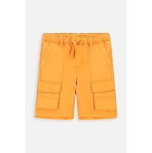 Detské bavlnené šortky Coccodrillo oranžová farba