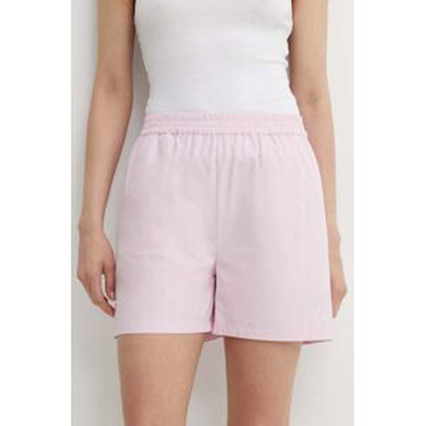 Bavlnené šortky Résumé AllanRS Shorts ružová farba, jednofarebné, vysoký pás, 20180951