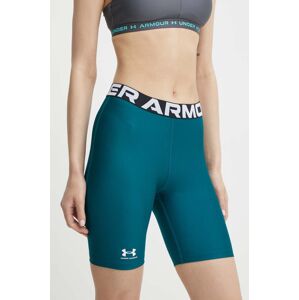 Tréningové šortky Under Armour HG Authentics zelená farba, s potlačou, stredne vysoký pás