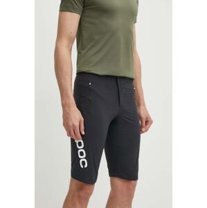 Cyklistické šortky POC Essential Enduro čierna farba