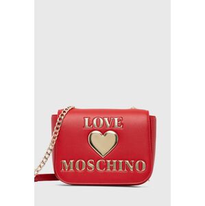 Kabelka Love Moschino červená farba, JC4052PP0CLF0