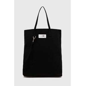 Taška MM6 Maison Margiela Canvas Tote Bag čierna farba, SB5WC0011